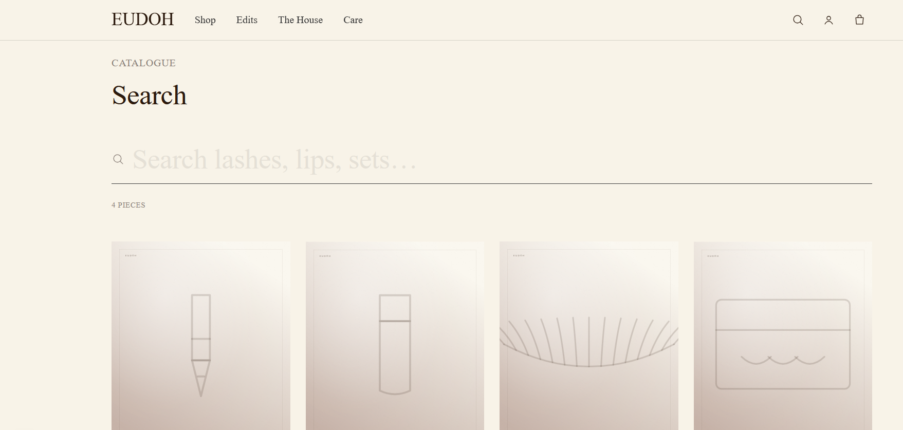 EUDOH beauty brand storefront preview