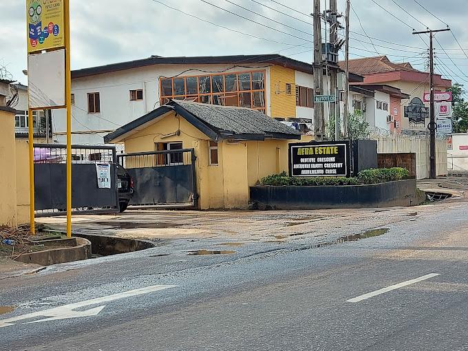 Street view near the Wolban Tech studio in Ikeja, Lagos